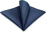 S&W SHLAX&WING Pocket Squares for Men Solid Color Blue Green Yellow XL for Weddings