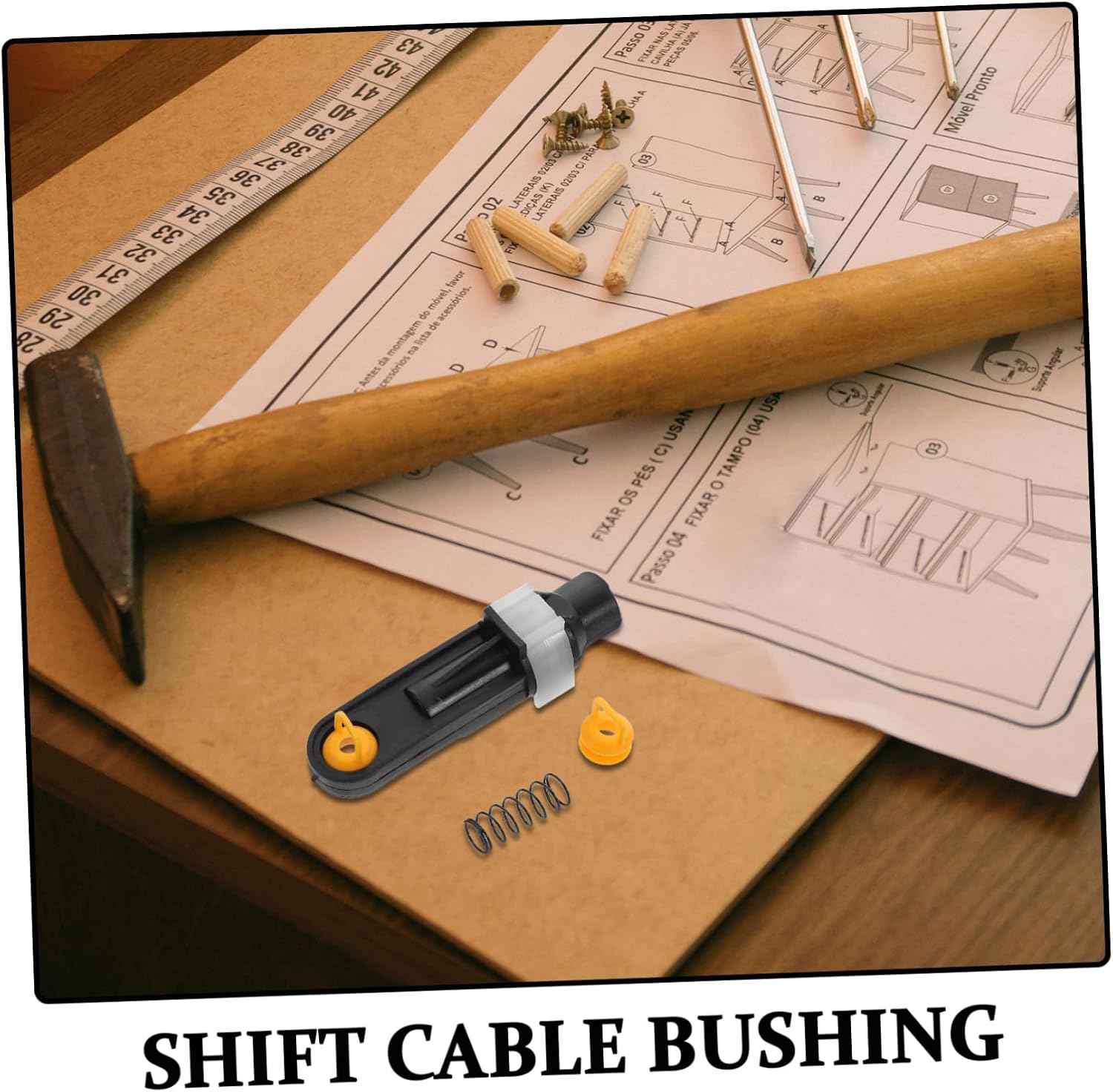 Transmission Shifter Bushing Kit Shift Cable Bushing Replacement Gear Shifter Knob Cover for Automatic Transmission