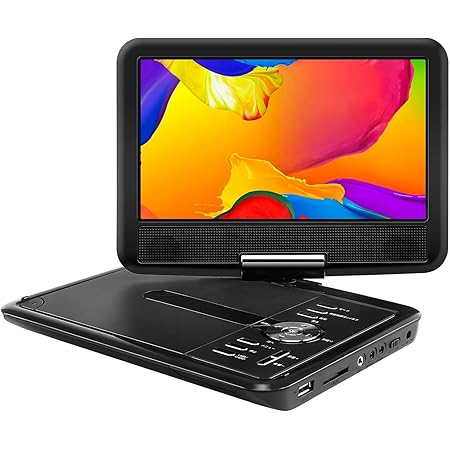 Amazon Apeman ポータブルdvdプレーヤー 9 5インチ 車載携帯式dvd Cprm対応リージョンフリー 5時間超長再生 ポータブルdvdプレーヤー 通販