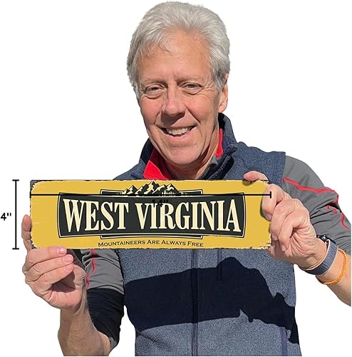 Miniatura 118 de SmartSign Letrero de metal vintage con texto en inglés "The Lone Star State" de 4 x 14 pulgadas, aluminio inoxidable de 40 mil con abrigo Texas