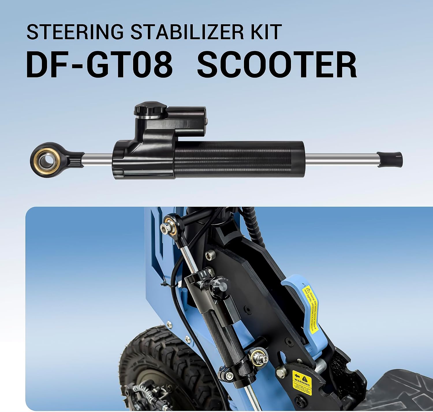 DOF DF-GT08 Electric Scooter Steering Damper and Stablizer,DF-GT08 Series E-Scooter Parts and Accessories, Fast Speed Dual Motor Off Road Electric Scooter Parts & Accessories