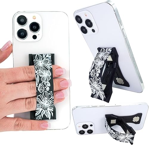 LOVEHANDLE PRO Agarre Premium para Teléfono - Correa de Silicona para Teléfono - Montura Magnética para Teléfono y Soporte con Pata para Smartphone