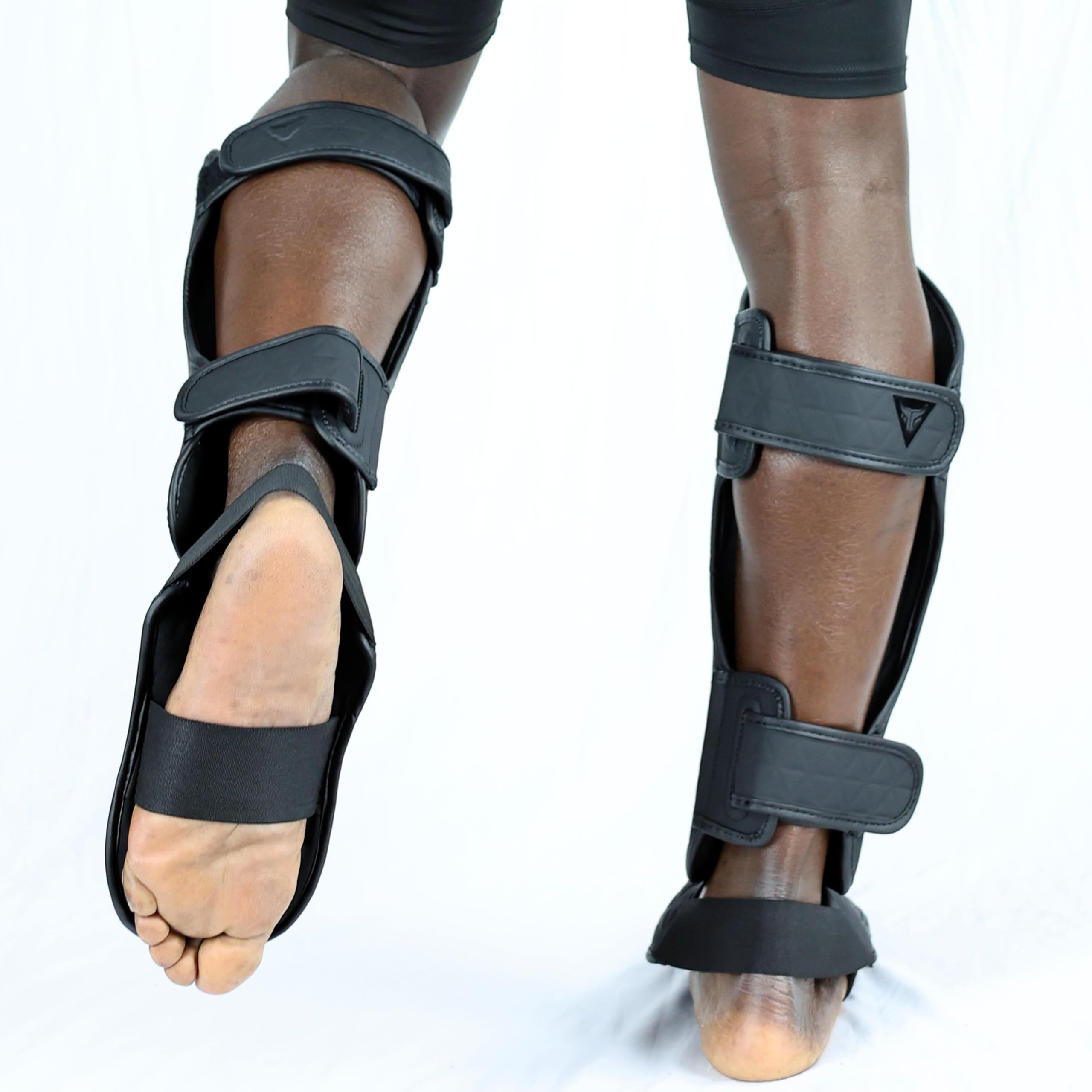 Mytra Fusion Protege Tibia Boxe MMA, Muay Thai Shin Instep Protection Protege Tibia Boxe Enfant pour Kickboxing, Training, BJJ, Sparring, Boxing Gear et Arts Martiaux