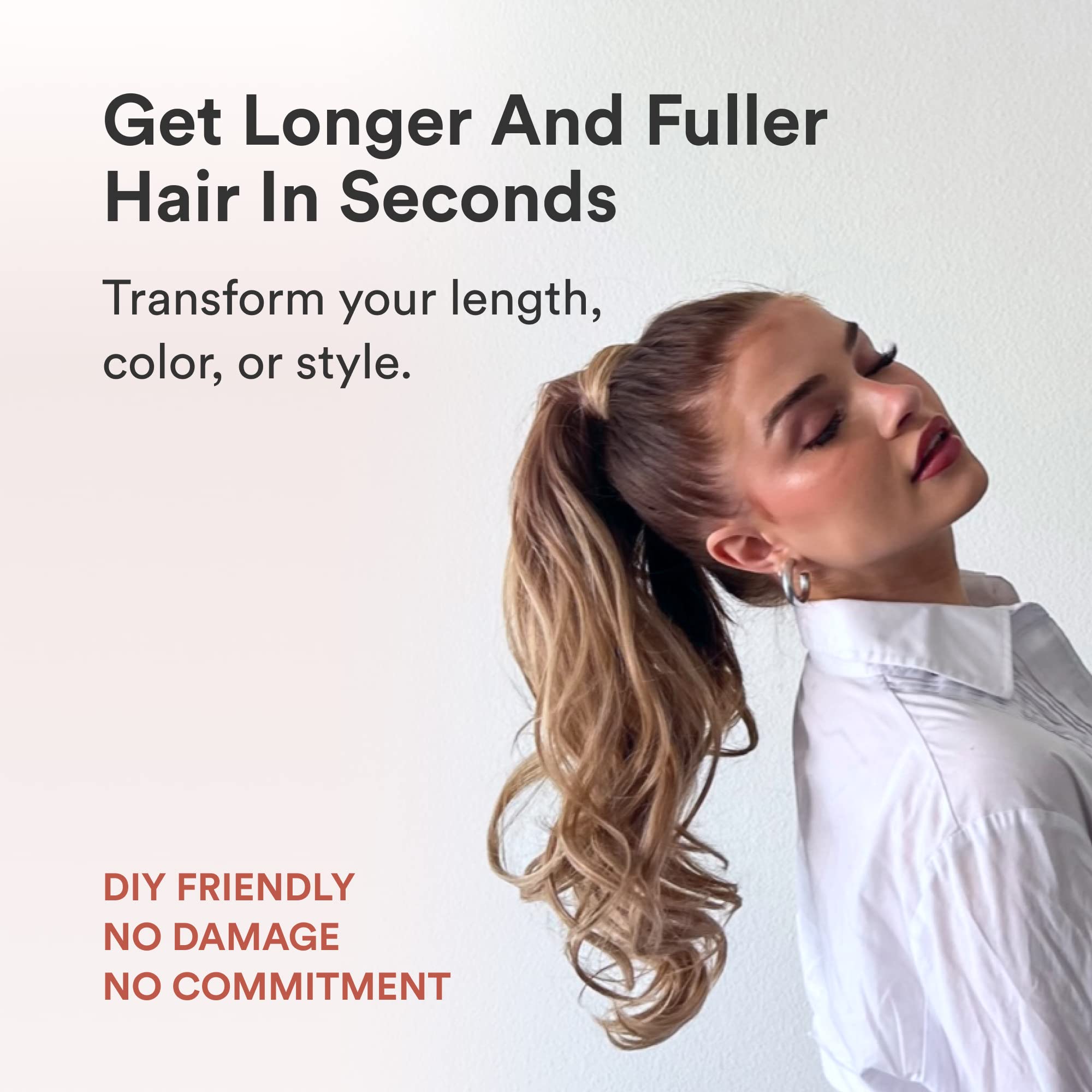 JORDYNN PONYTAIL EXTENSION Insert Name Here JORDYNN LAYERED CURLS WRAP AROUND PONYTAIL  main image 2