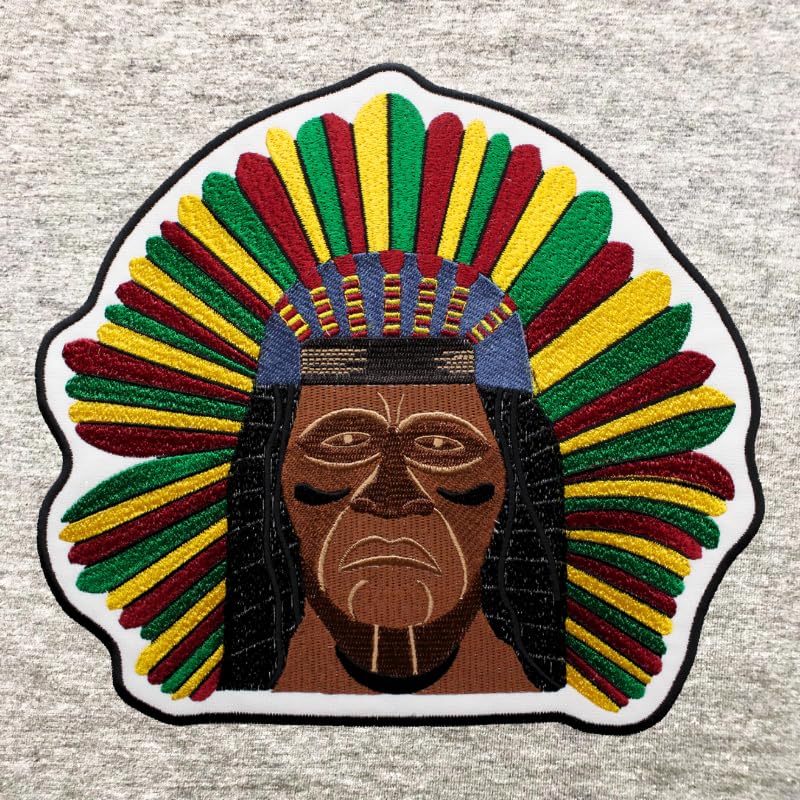 Patch brodé Grand indien aux finitions haut de gamme pour grand écusson