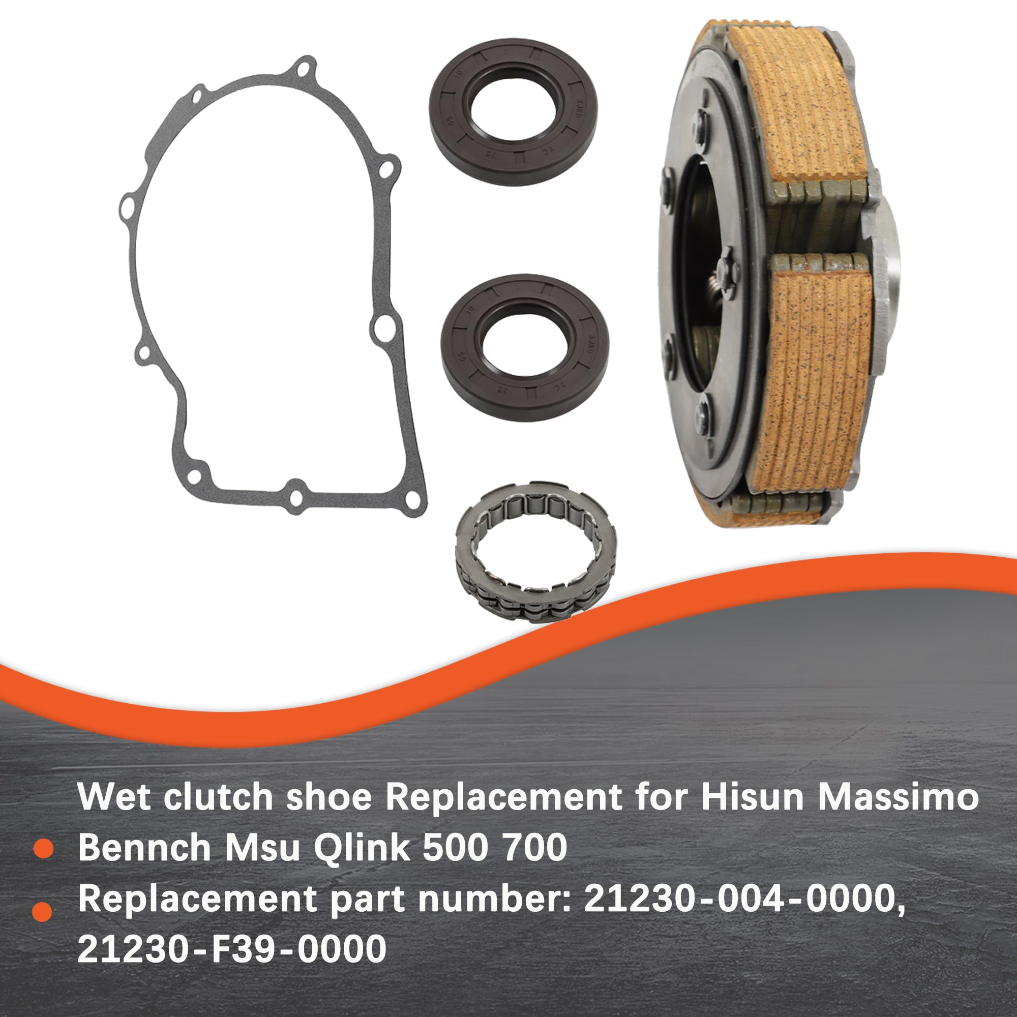 Amazon.com: Labwork Wet Clutch Shoe Replacement for Hisun Massimo