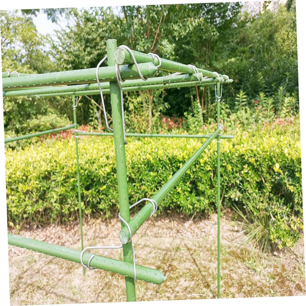 Toddmomy 90stücke Gartenstützclips Metall Pflanzenclips Für Kletterpflanzen Und Gemüse Stabiler Rankhilfe-Connector Für Tomaten Trauben Und Andere Pflanzen