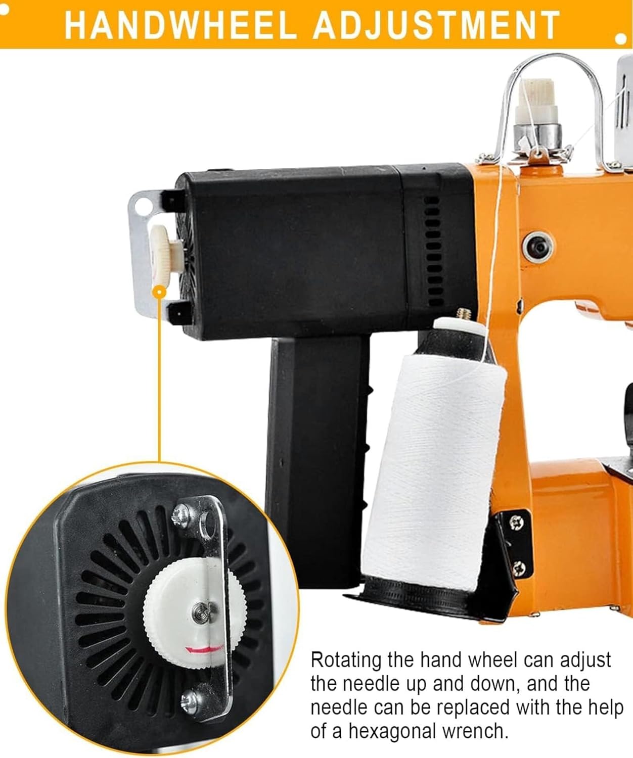 Electric Bag Sewing Machine Industrial Handheld Bag Closer Closing Stitcher Automatic Woven Bag Sewer Packing Machine for Rice Woven Leather Snakeskin Bag Sack