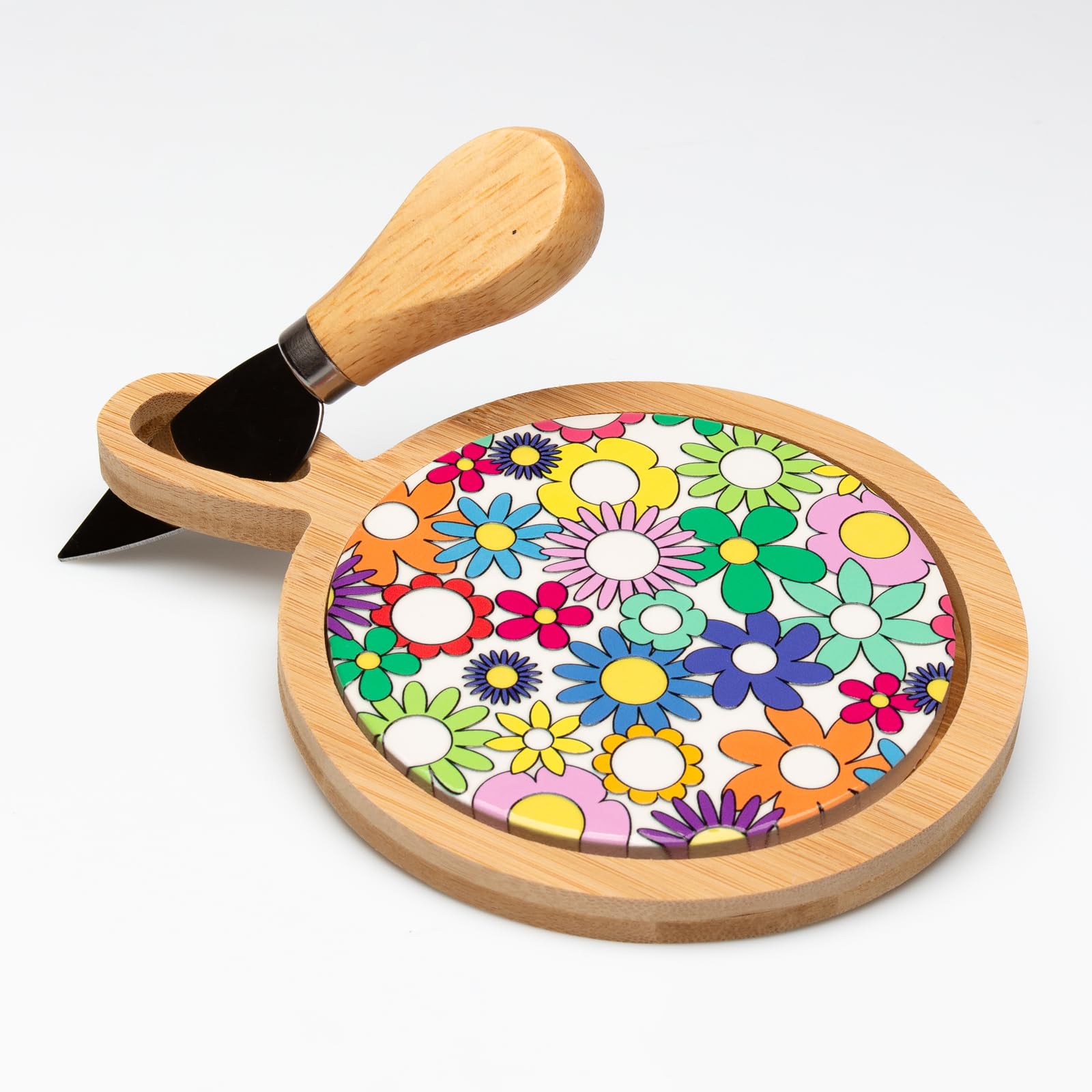 Doni Bomboniere Matrimonio 3PZ Tagliere Standard con Coltello Solidali Idea Regalo Anniversario Partecipazioni Utili 50° 25° Idee Originali Economiche Eleganti Nozze Complete Particolari Motivo
