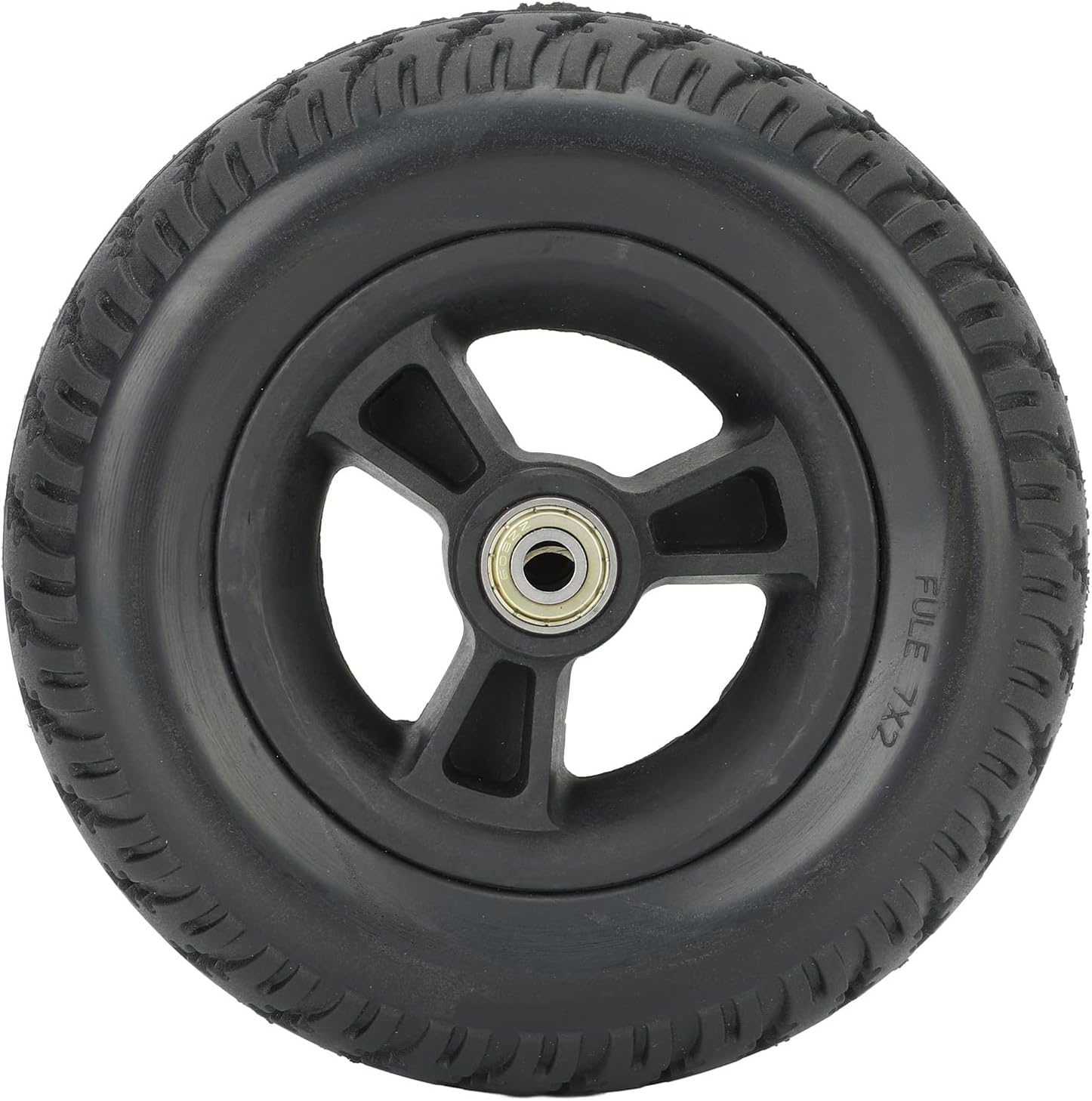 Wheelchair Wheel Replacement 7in Wheel Replacement for Wheelchairs Heavy Duty Solid Front Wheelchair Wheel No Noise Non Slip Mechanicalcomponents
