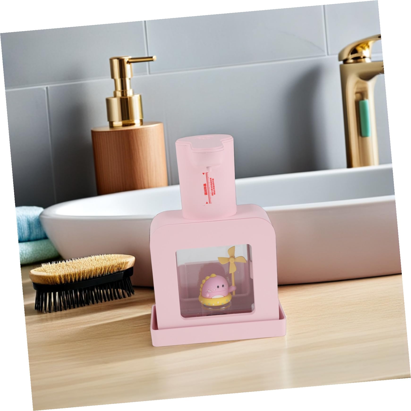 Zerodeko distributori di lozione distributore di lozioni distributore di sapone ricaricabile ABS Pink