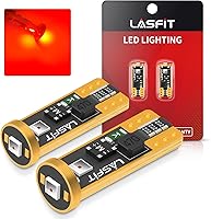 Vista 1 de LASFIT Bombilla LED de 194 color rojo 168 T10 192 2825 W5W Canbus sin errores, sin polaridad, 400 lúmenes, extremadamente brillante para luz