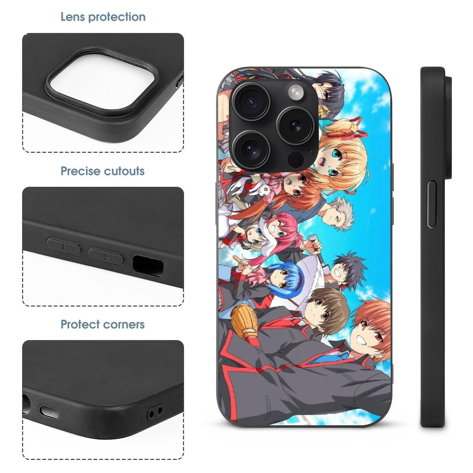 Amazon.co.jp: Iphone15 スマホケース リトルバスターズ 