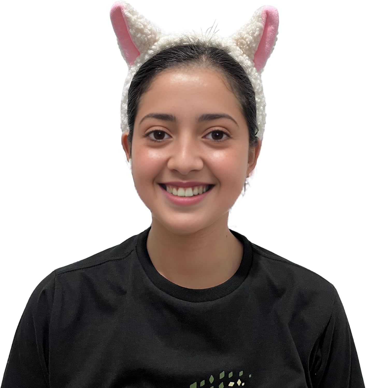 Adult White Lamb Accessory Set – Sheep Ears Headband and Tail for Farm Animal Cosplay, Halloween, and Costume Parties – One Size Fits All - Image 3