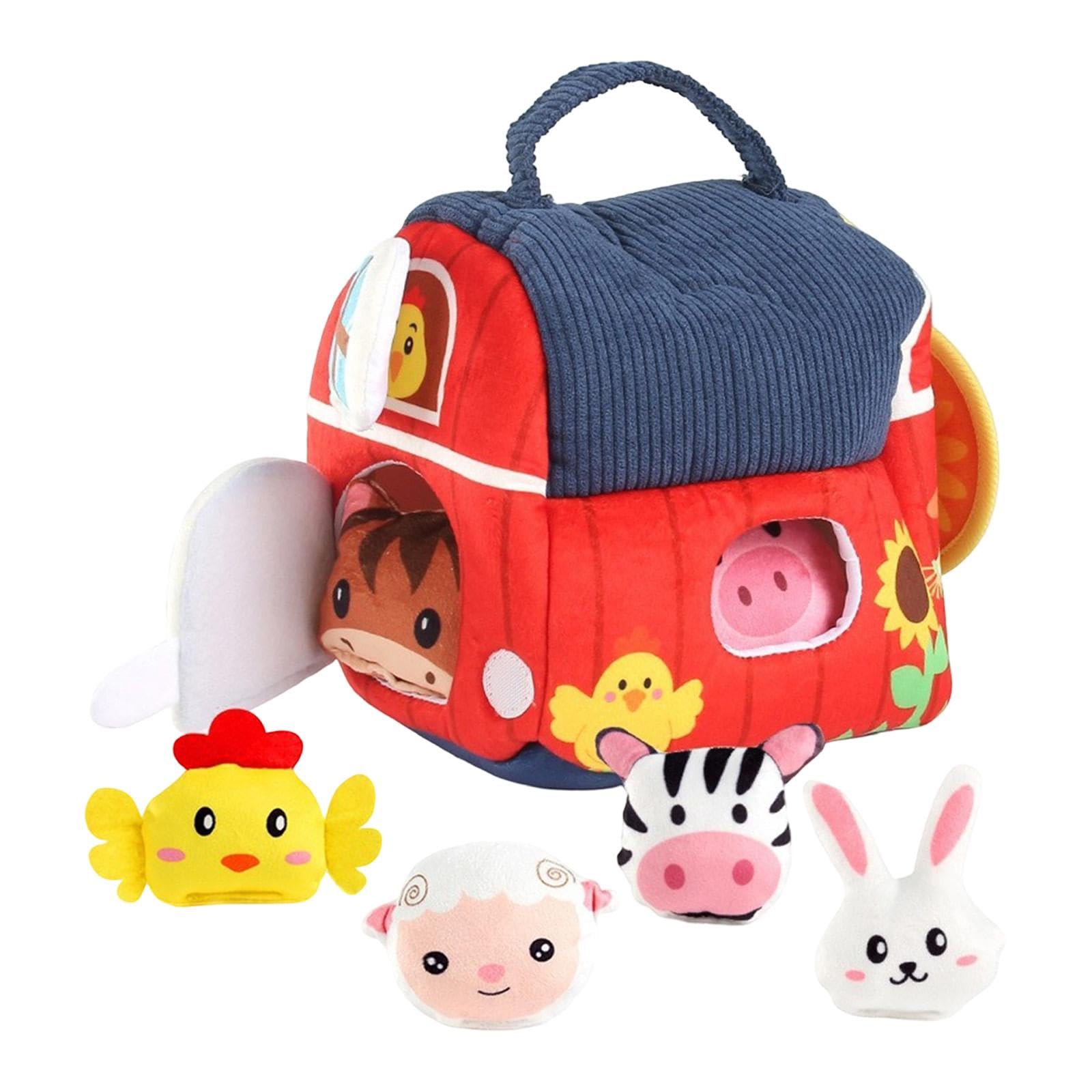 Animali della Fattoria: Giocattoli Educativi per Bambine E Bambini, 18x15x22cm