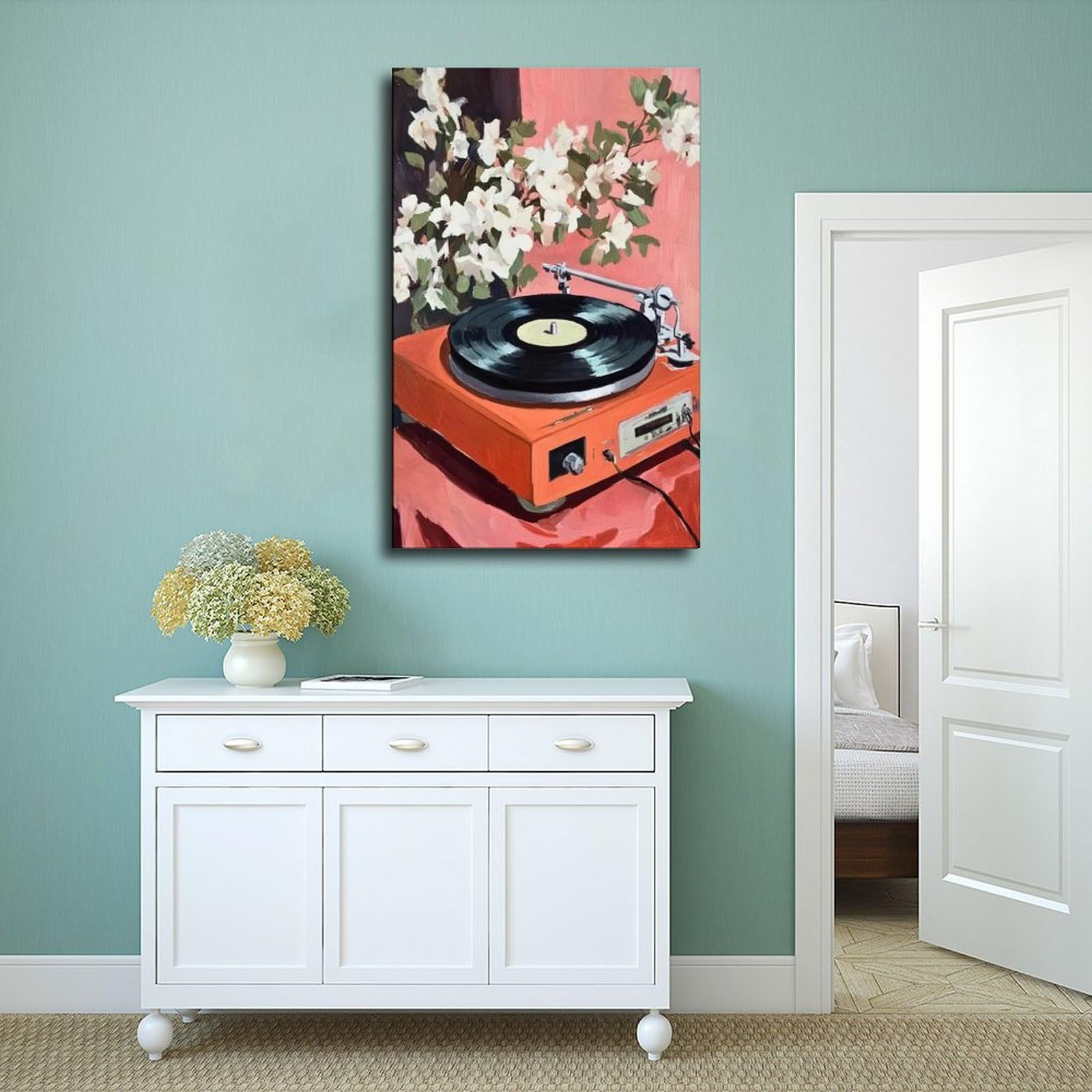 NFFBGFD Poster musicale su tela, decorazione per camera da letto, paesaggio decorativo, idea regalo, 40 x 60 cm