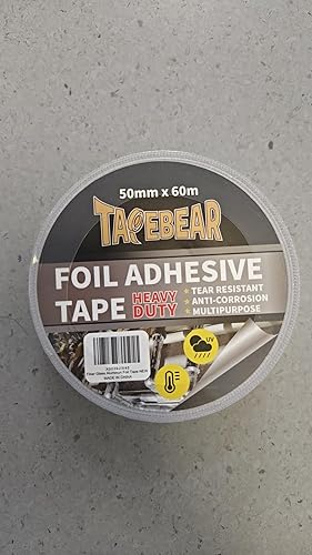 Miniatura 10 de TAPEBEAR Cinta de aluminio de fibra de vidrio, cinta aislante profesional de alta temperatura, soporta 176.0F a 212.0F, reforzada, para HVAC,