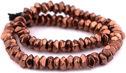 Miniatura 3 de TheBeadChest - Abalorios de cobre facetados, hebra completa de espaciadores de metal de calidad para diseño de joyas de bricolaje