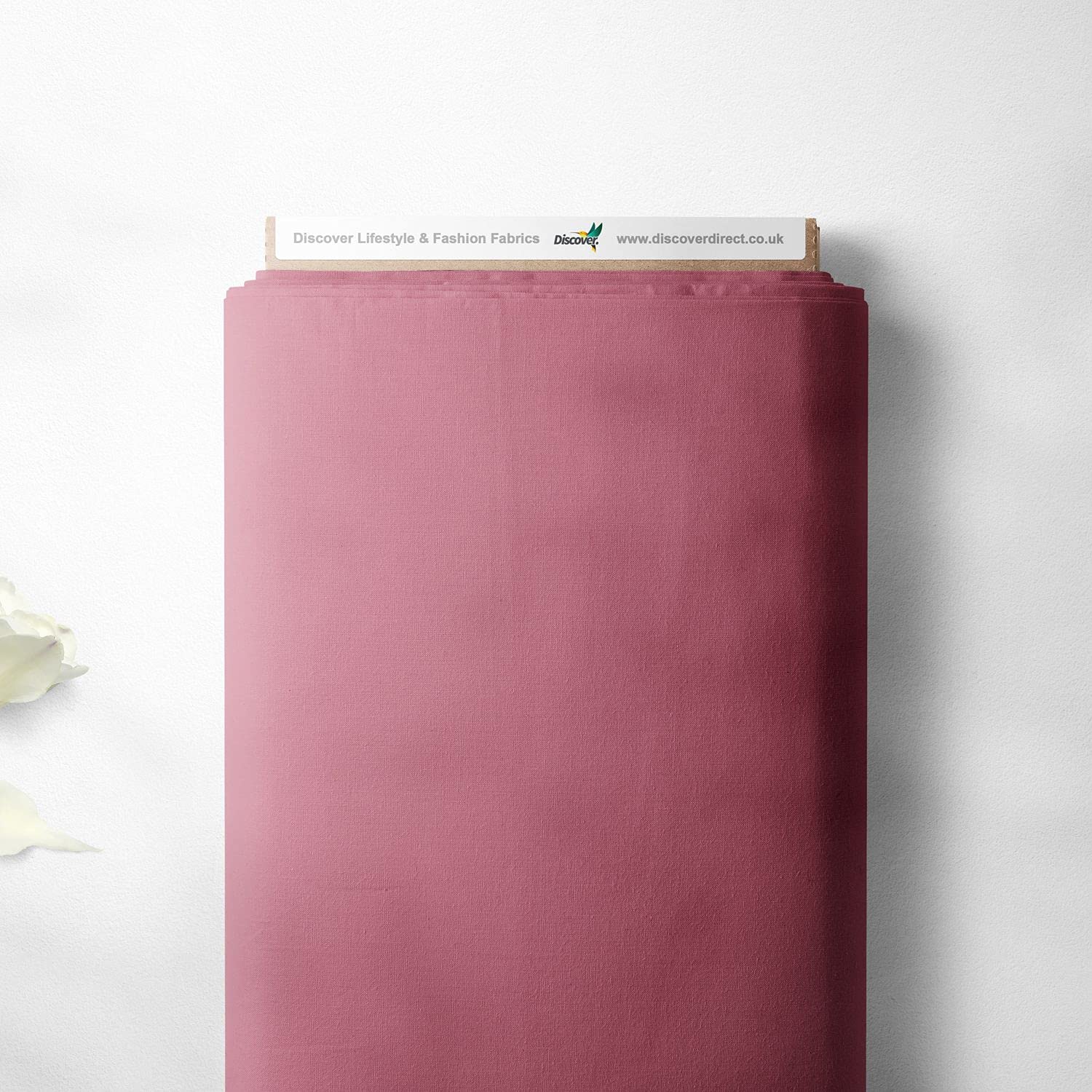 Discover Lifestyle & Fashion Fabrics Coral Pink 100% Cotton Organic Premium Plain Solid Colours Sewing Quilting Craft Fabric | 44" - 112 Cm Wide (Per Quarter, )