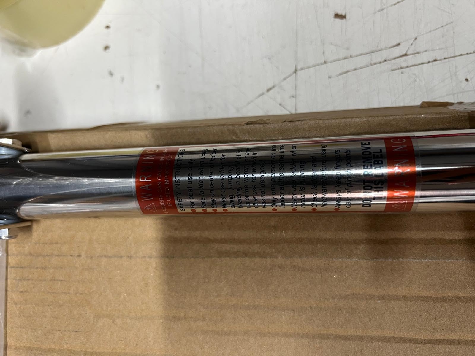 PIMAR Scaletta inox ribaltabile telescopica 4 gradini 115x30 barca gommone