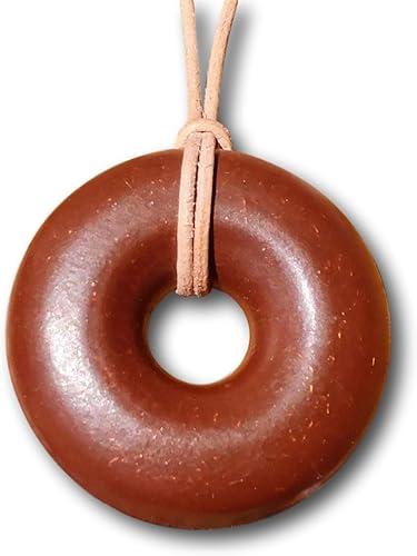 Orgonite Andy - Colgante de energía de orgonita - Generador de orgón - Collar Sedona Red Rock Vortex Donut - Joyería curativa de chakras - Cordón de