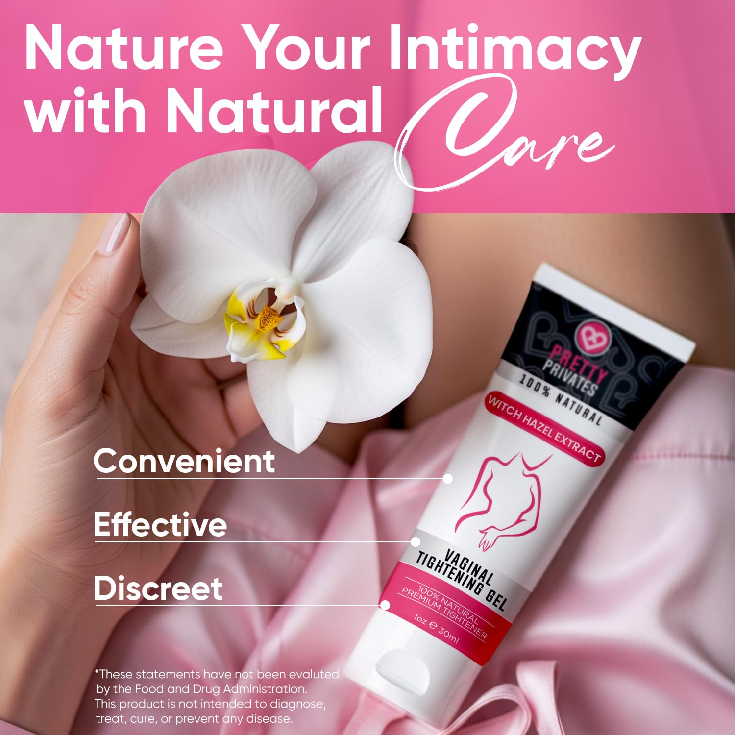 Premium Vaginal Tightening Cream – Tightening Gel for Vag - Fast-acting Tightener for Intimate Pleasure - Natural Firming and Toning - 1oz