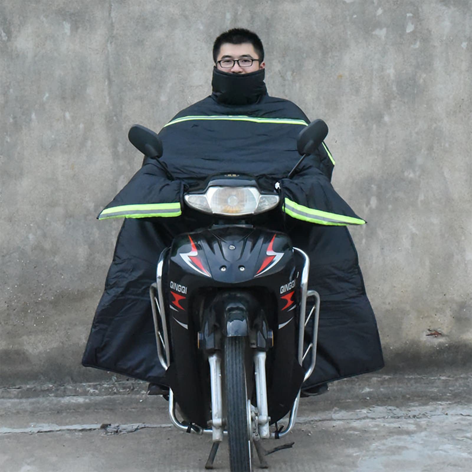 Couette pour Pare-Brise d'hiver pour Moto, Couette pour Manteau Chaud pour Voiture à Batterie, Protection Contre Le Vent et la Pluie pour vélo électrique