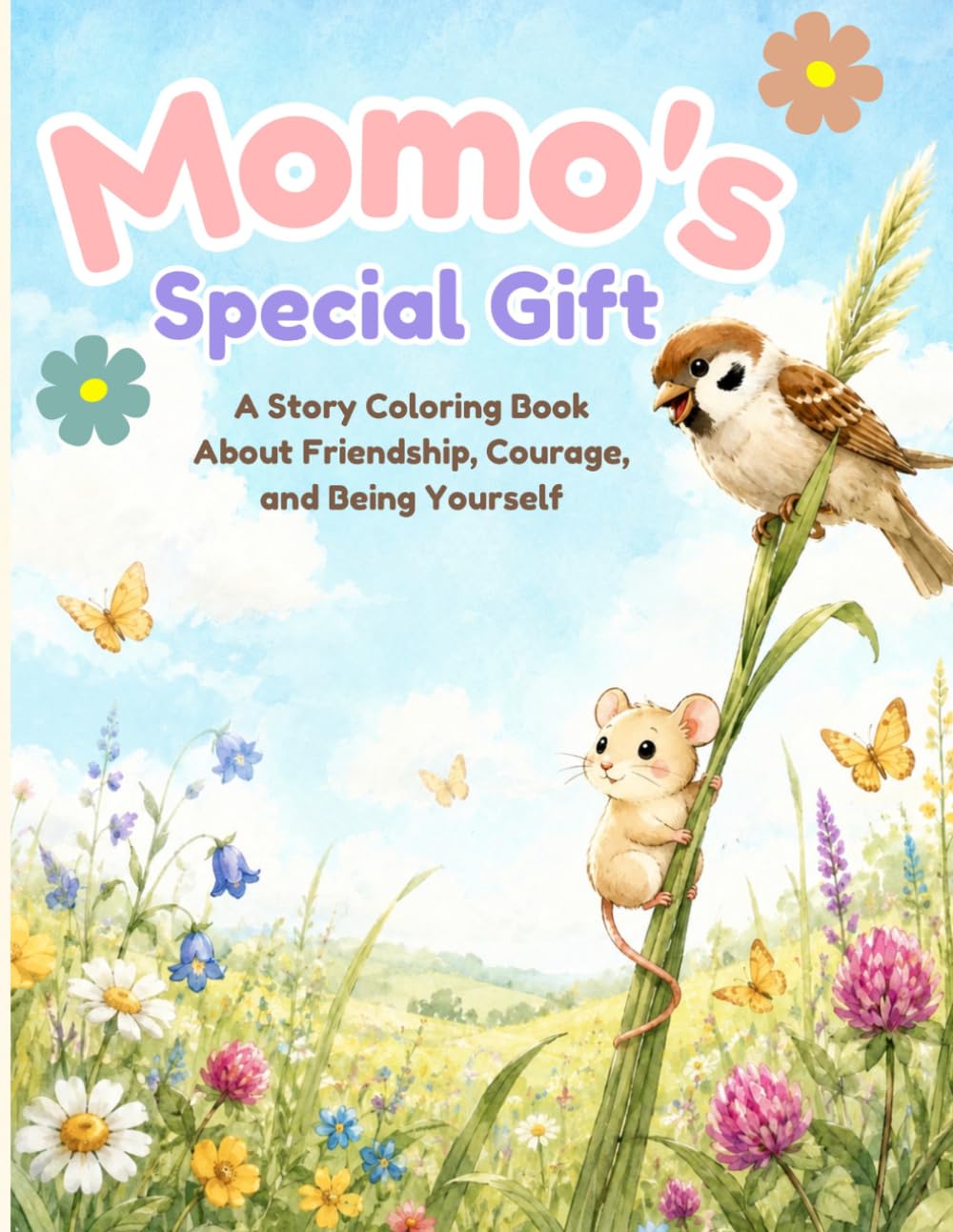 Momo's Special Gift: A Story Coloring Book About Friendship, Courage, and Being Yourself