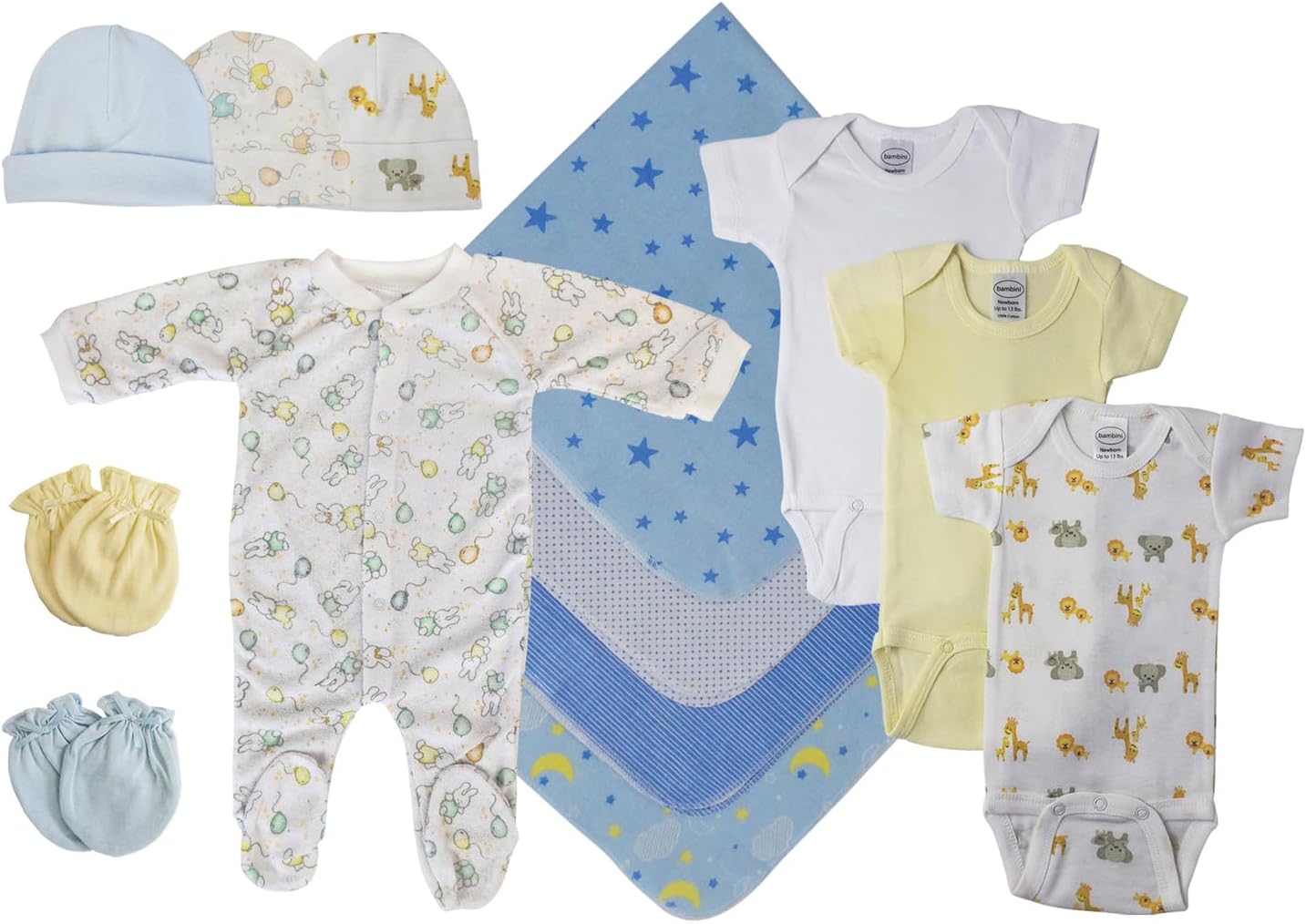 Bambini Baby Boy Layette Sets - Newborn Clothes Bodysuits, Sleepers & More M