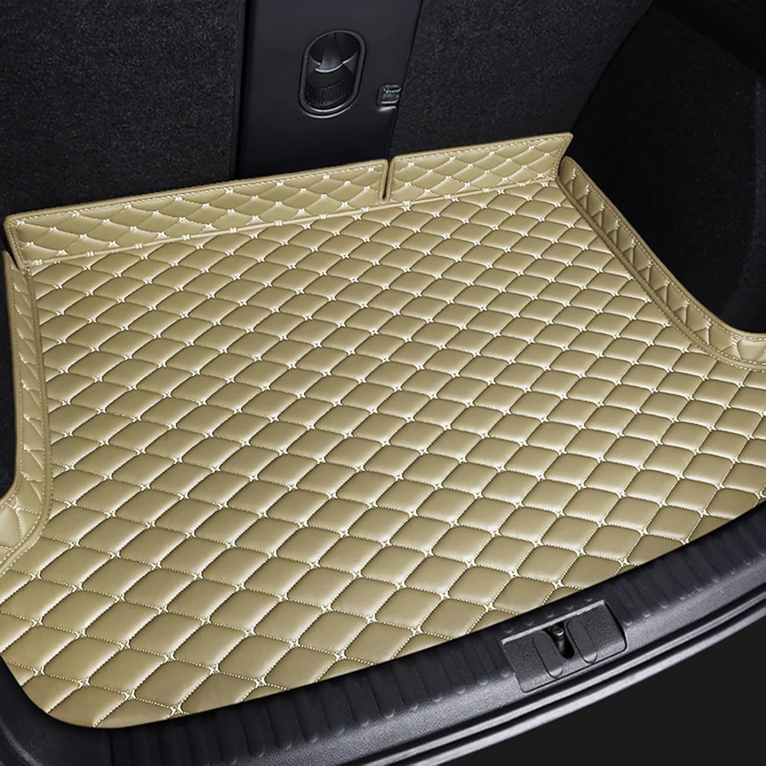 WBWJYAI Car Boot Liner Car Leather Trunk Mat Boot Liner Car Boot Mat Boot Liner For Audi A3 Hatchback 2003-2013 for All Weater Waterproof Non-slip, custom leather trunk mat,E