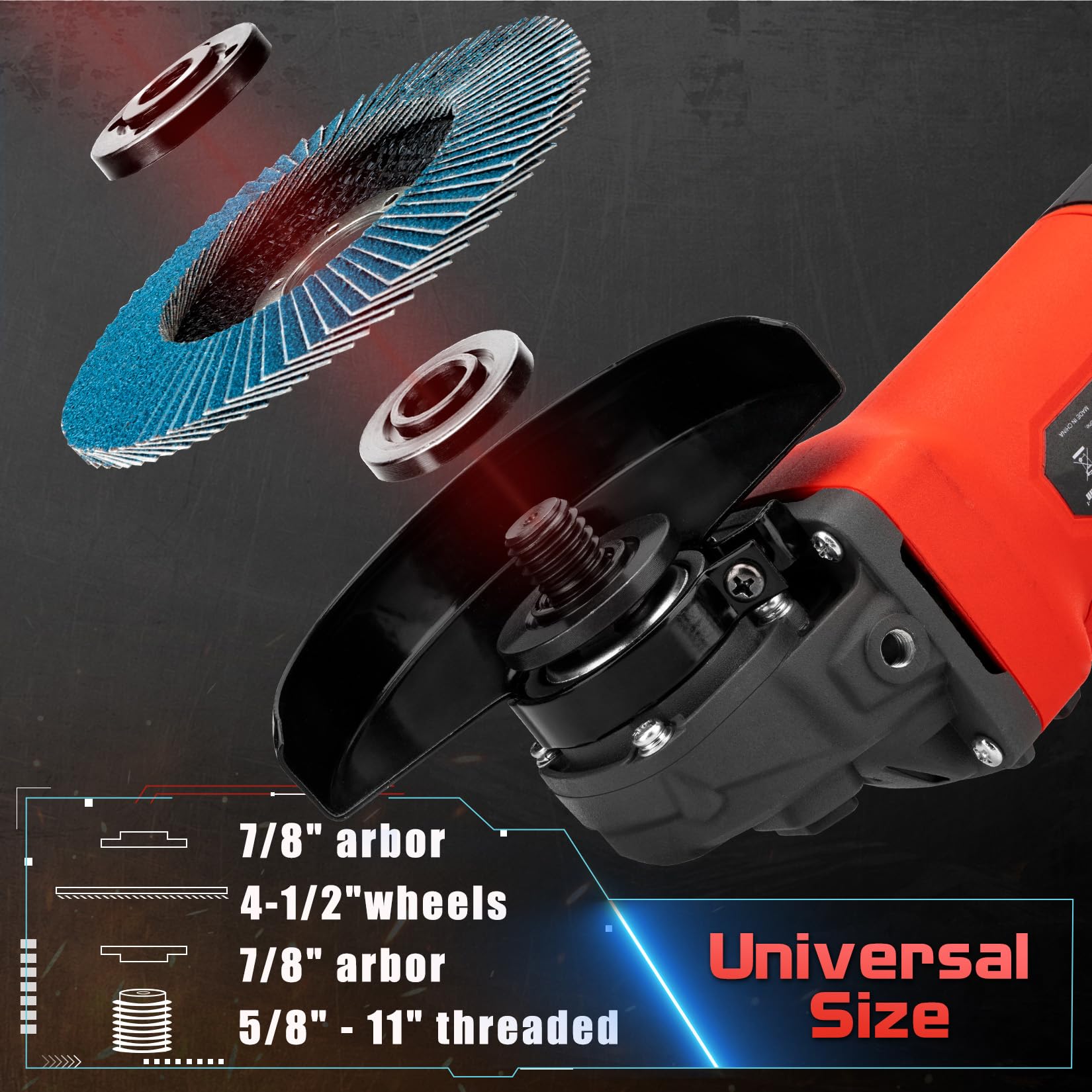 SHALL Angle Grinder - 11000 RPM, 4 Amp, Cutting & Grinding -5 SHALL Angle Grinder - 11000 RPM, 4 Amp, Cutting & Grinding -5