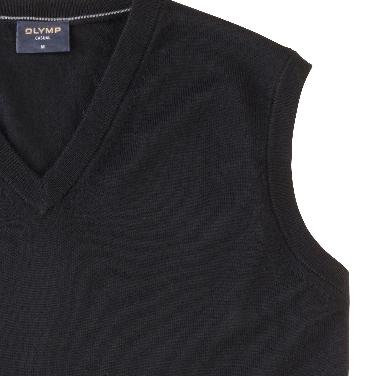 OLYMP Herren Strickweste Pullunder,Business Basic,ärmellos,Single Jersey,Regular fit