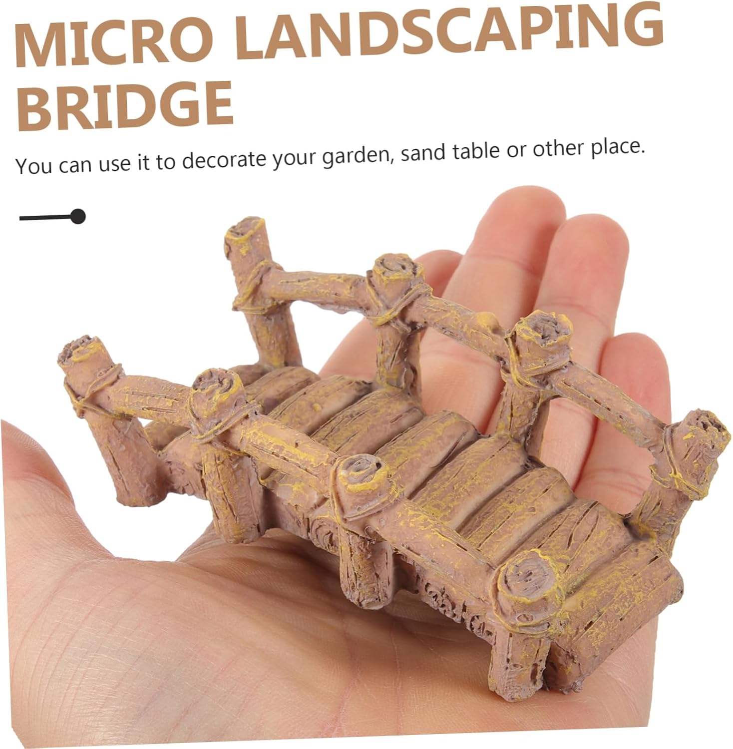 Miniature Resin Bridge Model for Garden Decor Unique Craft Decorative Bridge for Gardens and Ornament for Sand Table Decorations
