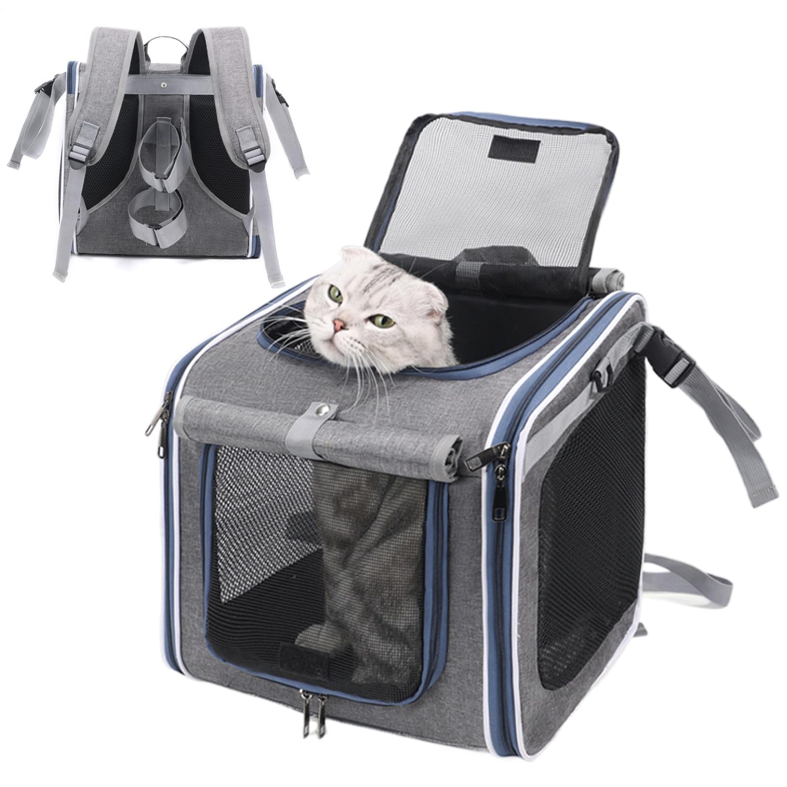 Cesta Para Perro De Bicicleta Portabicicleta Para Mascotas En El Manillar | Mochila Elevadora Para Mascotas En Bicicleta Para Paseos Senderismo Compras Entornos Urbanos Y Naturales Viajes Y