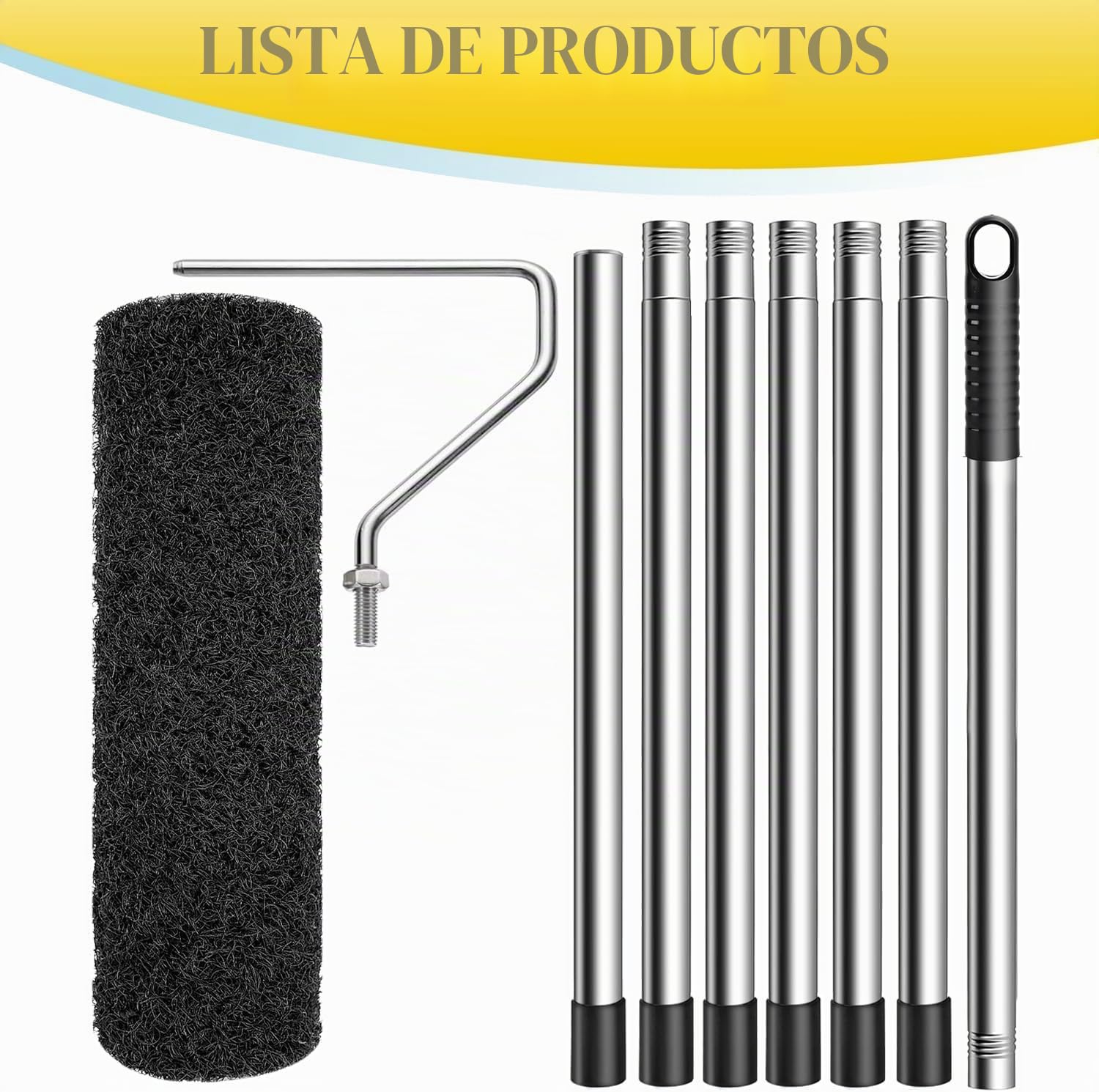Rodillo de espátula, rollo de 23 cm para masilla, rodillo de revestimiento para masilla, rodillo especial para masilla, rodillo de nailon premium para masilla con grillete