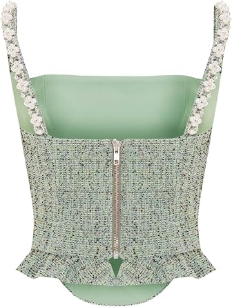 Crystal Tweed Top