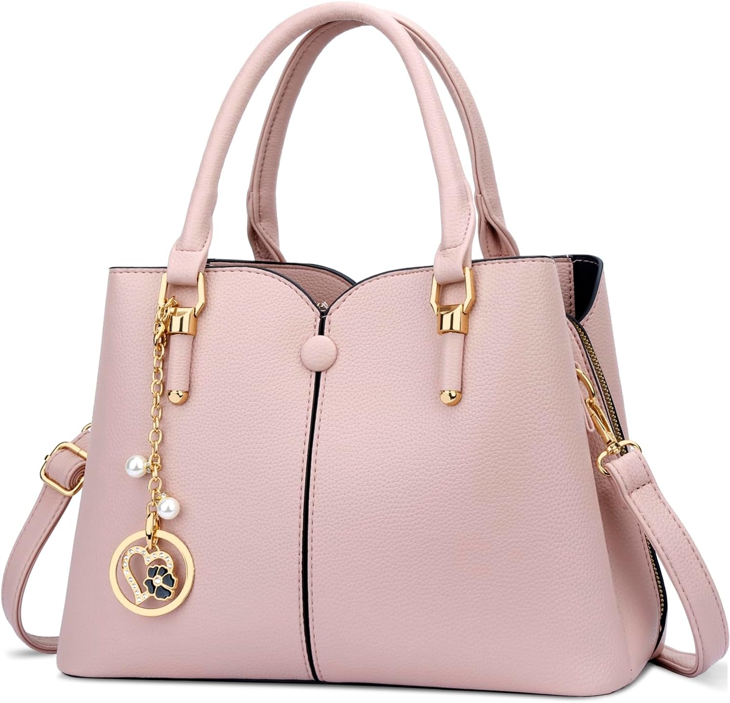 KKXIU Triple Compartments Women Purses and Handbags Trendy Satchel Top Handle Shoulder Bag for Ladies KKXIU Triple Compartments Women Purses and Handbags Trendy Satchel Top Handle Shoulder Bag for Ladies