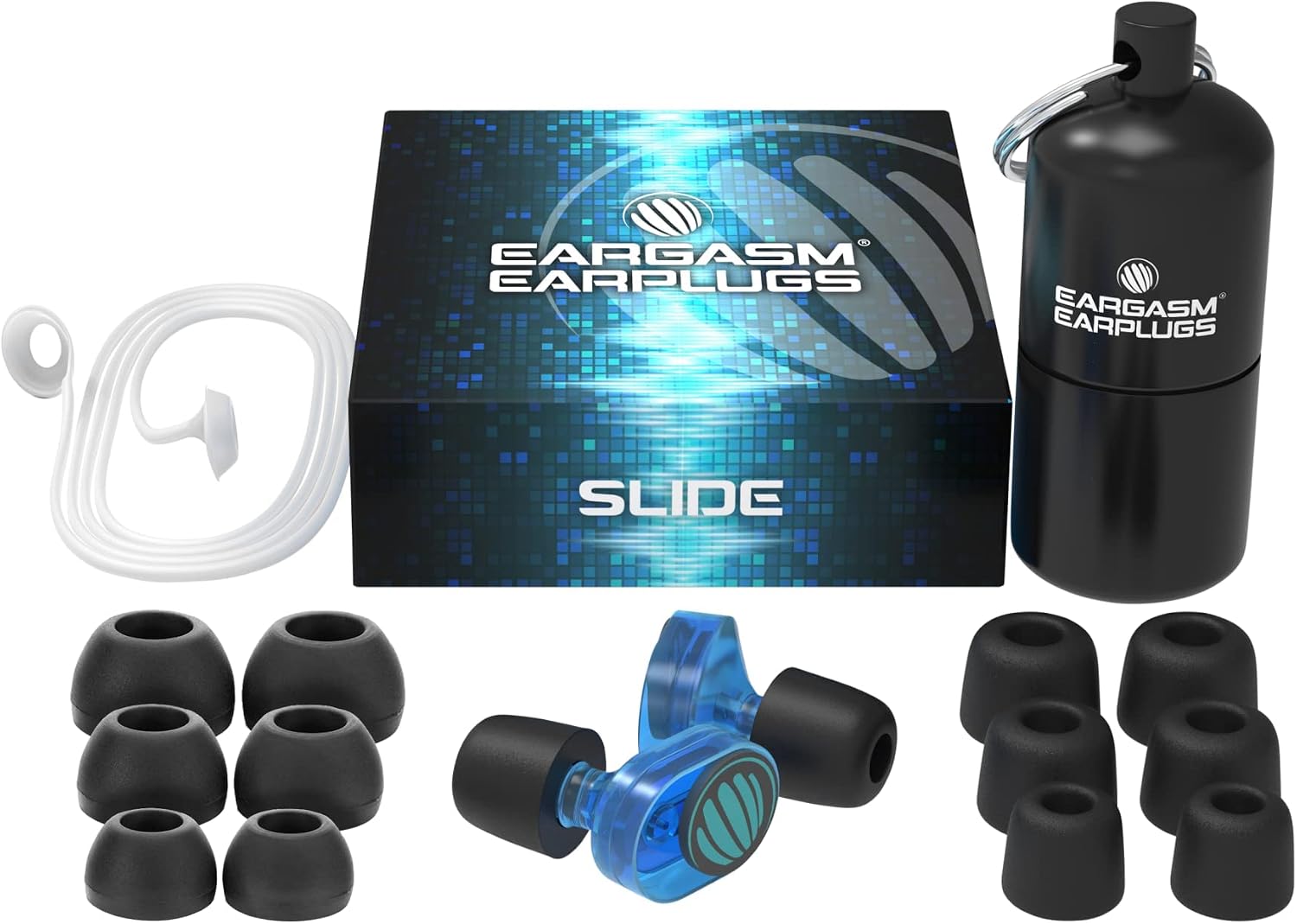 Eargasm Slide Earplugs for Concerts Musicians Motorcycles Noise Sensitivity Conditions and More (Premium Gift Box Packaging)