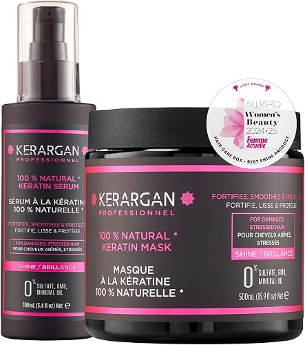 Kerargan - Duo Masque et Sérum à la Kératine Pour Cheveux…