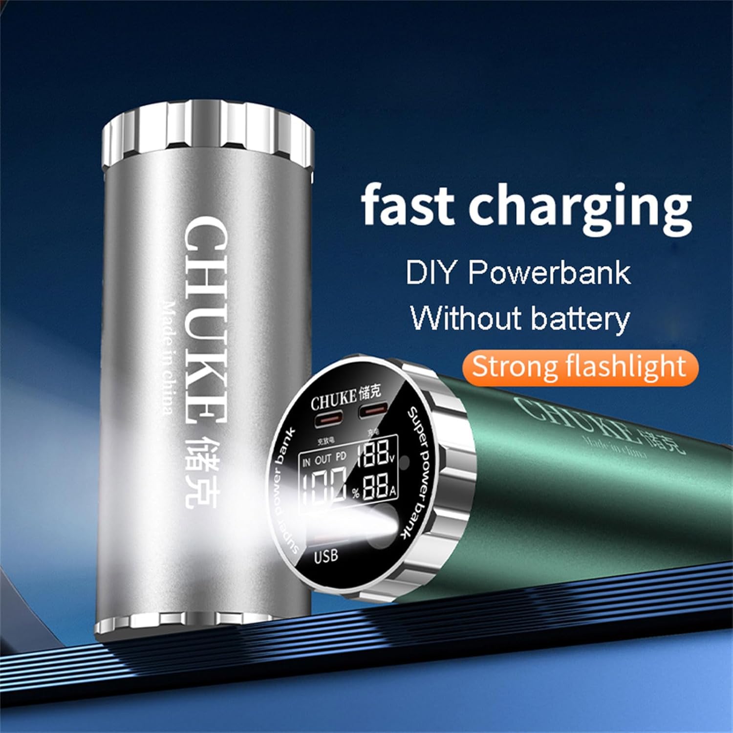 ポータブル 46110 バッテリーエンクロージャ 22.5W 急速充電インテリジェントスクリーンアルミニウム外部ケース外部ケース