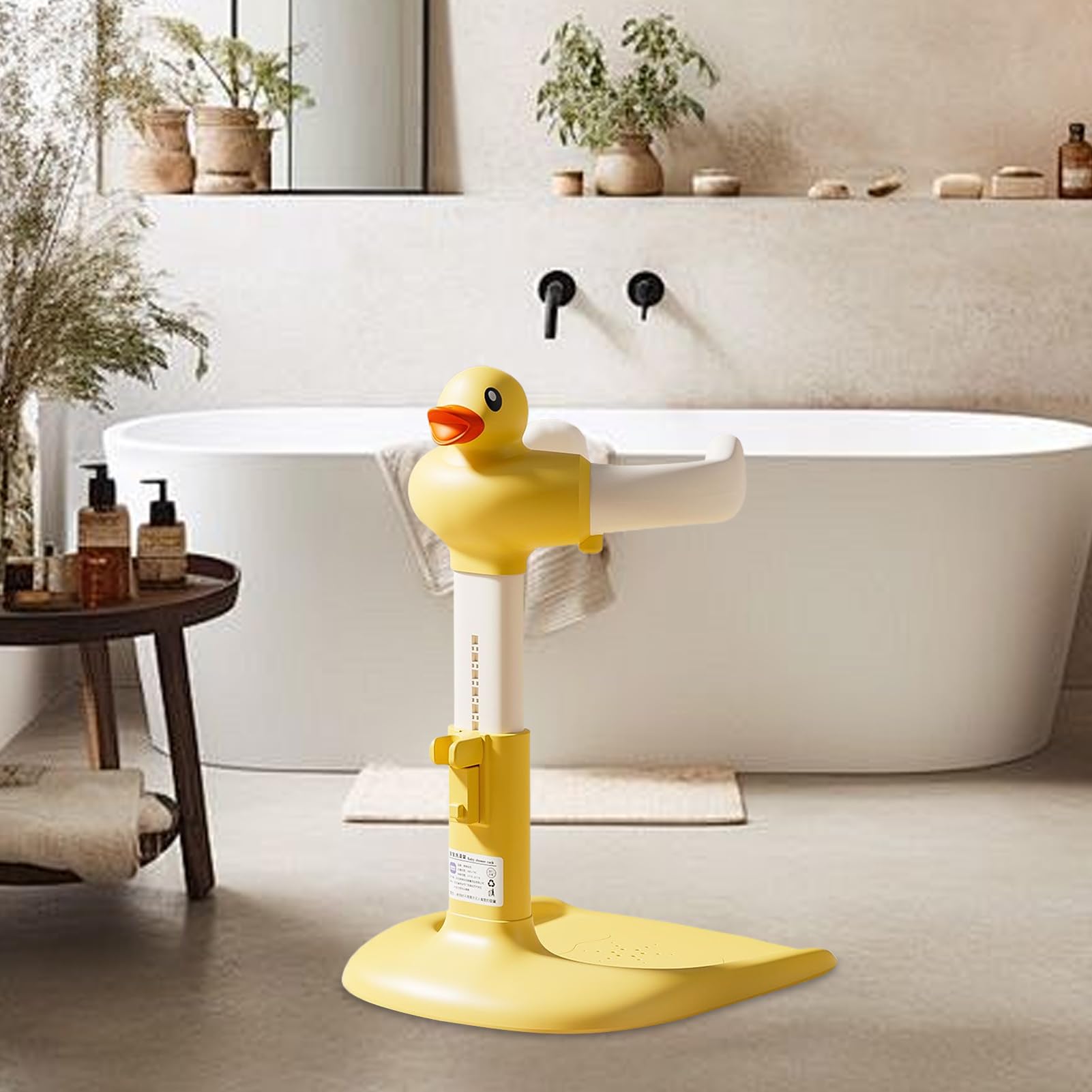 Soporte para Bañera de Bebé - Baño De Pie Para Bebés,Altura Ajustable con | Base Antideslizante para Bebés de 6 a 24 Meses