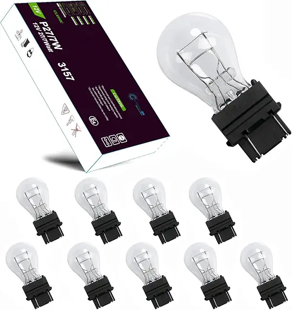 Lâmpada Super Branca para Carro LIGHTWORLD24 10x Bombillas W2.5x16q P27/7W 3157