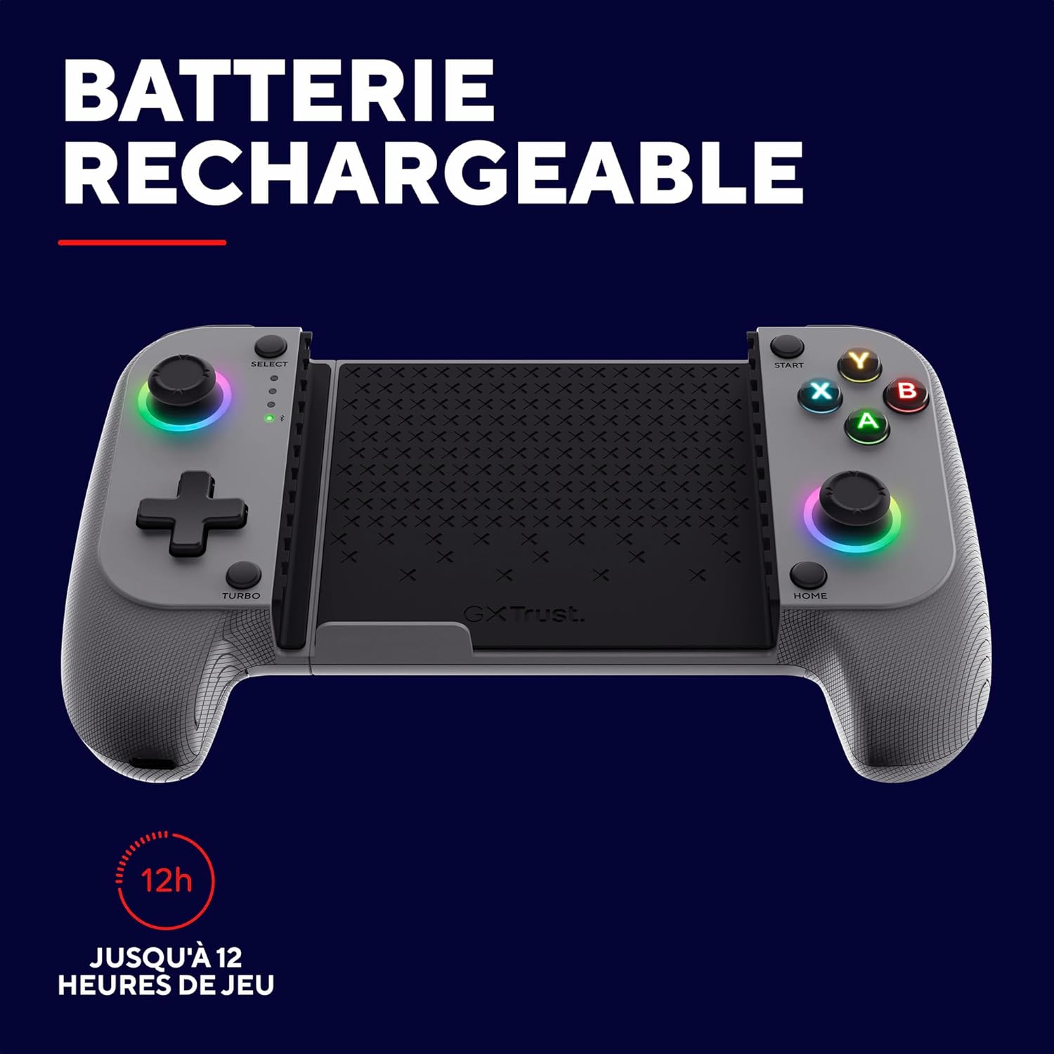 Trust GXT 735G Mylox controller with an icon indicating 12 hours of battery life.