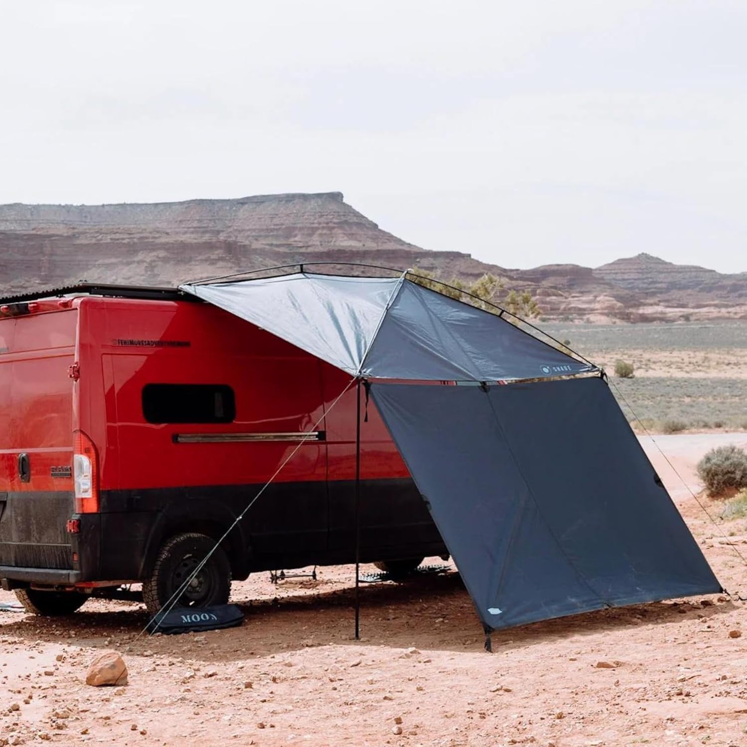 MoonShade and Long MoonWall Bundle, Portable Awning for Increased Shade and Privacy, Lightweight Durable for Large Shade Coverage, Suitable for Vans, Trucks, Full-Size SUVs, and Larger Vehicles