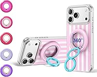 Vista 25 de SYNCWIRE para MagSafe Agarre para Teléfono, Rotación 360° Agarre Magnético para Teléfono Celular Soporte de Anillo Magnético Atril Soporte de Anillo