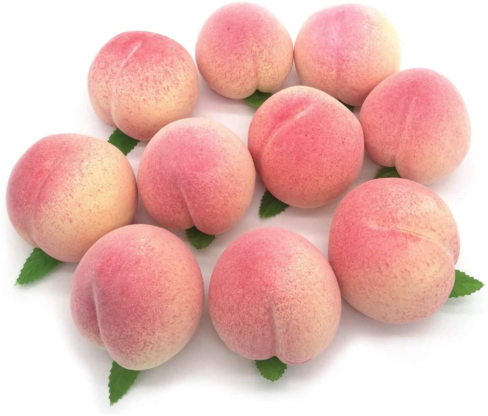 Dcrxz Artificial Fruit 10pcs ArtificiaFruits Vivid Fake Peach for HomFruit Shop Supermarket Desk Office Restaurant Decorations Or Props