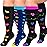 Diu Life 3 Pairs Plus Size Compression Socks for Women and Men Wide Calf Extra Knee High Support for Circulation