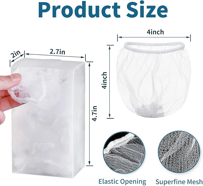 Bolsas de malla desechables para colador de cocina 200 pcs miniatura 3