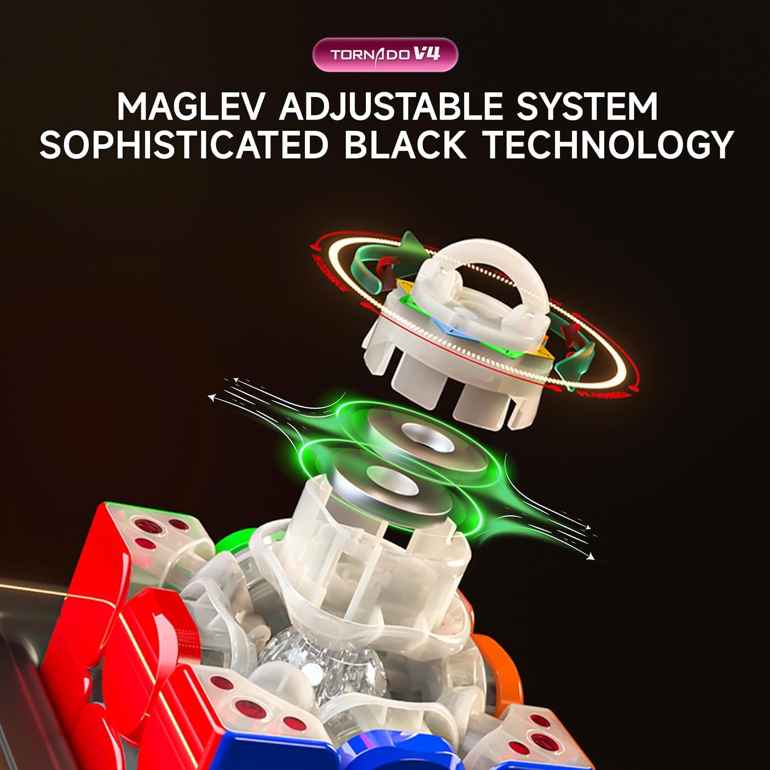 Hawkister X-Man Tornado V4 3x3 Magnetic Cube (Pioneer UV Coated