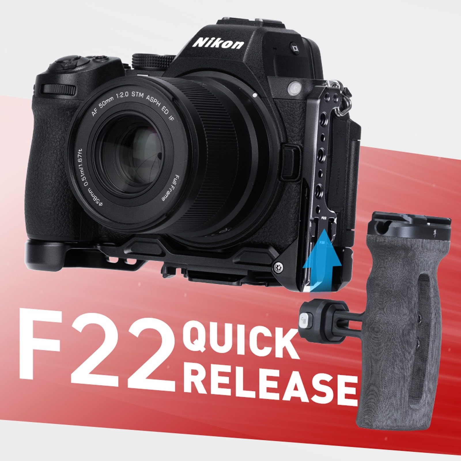 Nikon F50 一眼レフカメラ レンズ3本　三脚　セット Amazon | FALCAM F22 F38 F50 クイックリリース L ブラケット